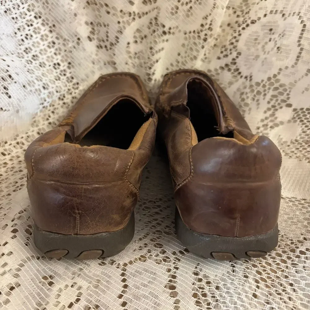 B.O.C Eric Men's US 9 M Brown Leather Loafers Shoes